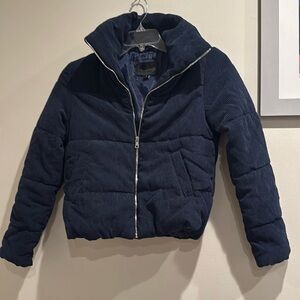 Ambiance Navy Puffer Jacket